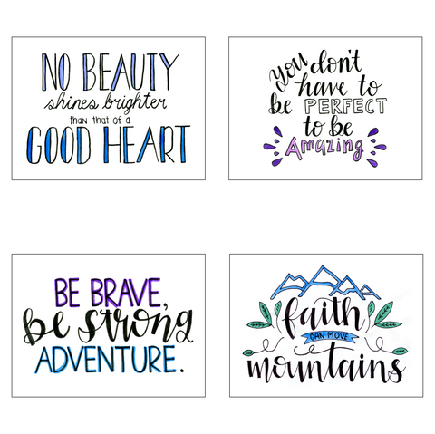 Motivational, Variety Pack A (Set of 8)