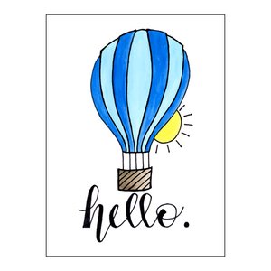 Hello, Hot Air Balloon (Set of 8)