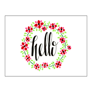 A Flowery Hello (Set of 8)